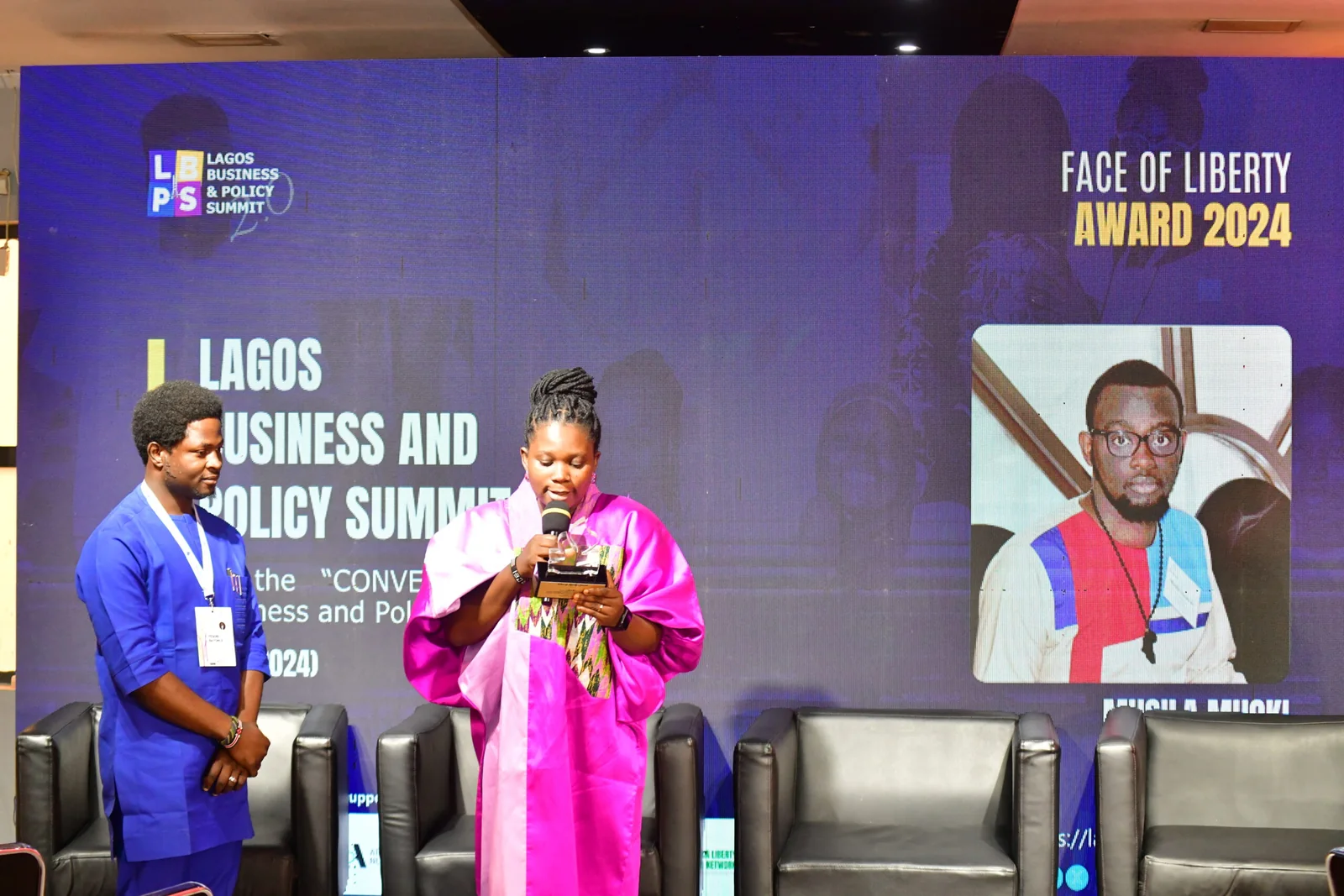 Face of Liberty Awards presentation at the Lagos Business and Policy Summit